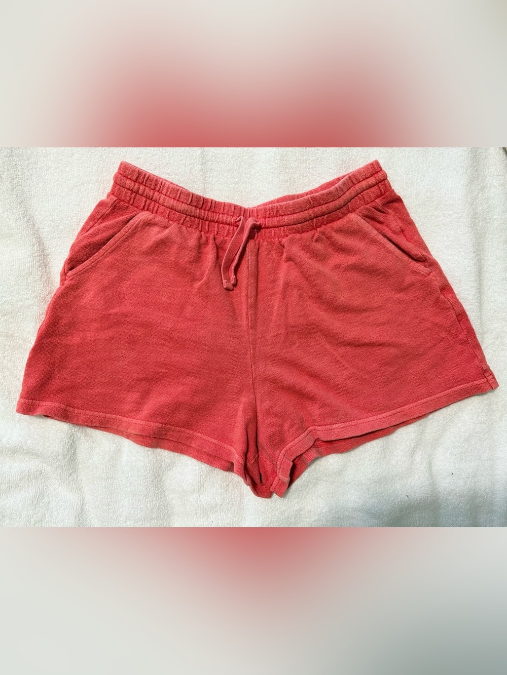 size M Women's Old Navy Coral Terry Lounge Shorts